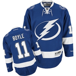 Brian Boyle Reebok Tampa Bay Lightning Premier Royal Blue Home NHL Jersey