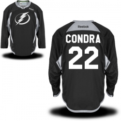 Erik Condra Reebok Tampa Bay Lightning Premier Black Practice Jersey