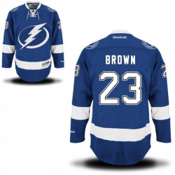 J.T. Brown Women's Reebok Tampa Bay Lightning Authentic Royal Blue Home Jersey