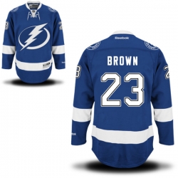 J.T. Brown Youth Reebok Tampa Bay Lightning Authentic Royal Blue Home Jersey