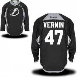 Joel Vermin Reebok Tampa Bay Lightning Premier Black Practice Jersey