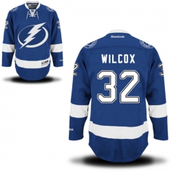 Adam Wilcox Youth Reebok Tampa Bay Lightning Authentic Royal Blue Home Jersey