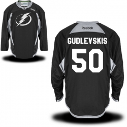 Kristers Gudlevskis Youth Reebok Tampa Bay Lightning Authentic Black Practice Jersey