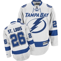 Martin St. Louis Reebok Tampa Bay Lightning Premier White Away NHL Jersey