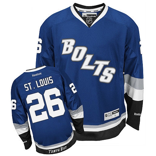 Martin St. Louis Reebok Tampa Bay Lightning Authentic Royal Blue Third NHL Jersey
