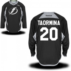 Matt Taormina Reebok Tampa Bay Lightning Premier Black Practice Jersey