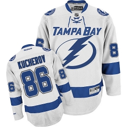 Nikita Kucherov Reebok Tampa Bay Lightning Premier White Away NHL Jersey