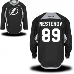 Nikita Nesterov Reebok Tampa Bay Lightning Premier Black Practice Jersey