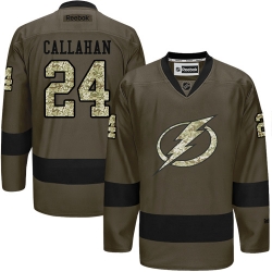 Ryan Callahan Reebok Tampa Bay Lightning Authentic Green Salute to Service NHL Jersey