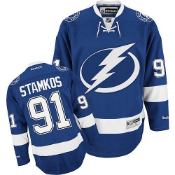 Steven Stamkos Reebok Tampa Bay Lightning Premier Royal Blue Home NHL Jersey