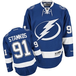 Steven Stamkos Youth Reebok Tampa Bay Lightning Authentic Royal Blue Home NHL Jersey