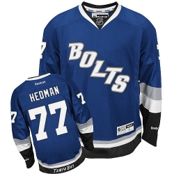 Victor Hedman Reebok Tampa Bay Lightning Authentic Royal Blue Third NHL Jersey