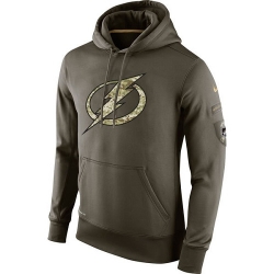 NHL Tampa Bay Lightning Nike Olive Salute To Service KO Performance Hoodie