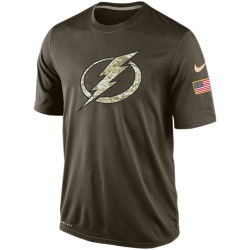 NHL Tampa Bay Lightning Nike Olive Salute To Service KO Performance Dri-FIT T-Shirt