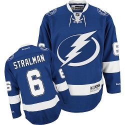 Anton Stralman Reebok Tampa Bay Lightning Authentic Royal Blue Home NHL Jersey