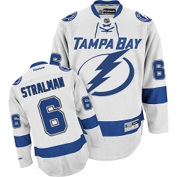 Anton Stralman Reebok Tampa Bay Lightning Authentic White Away NHL Jersey