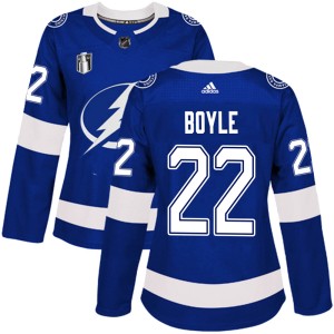 Dan Boyle Women's Adidas Tampa Bay Lightning Authentic Blue Home 2022 Stanley Cup Final Jersey
