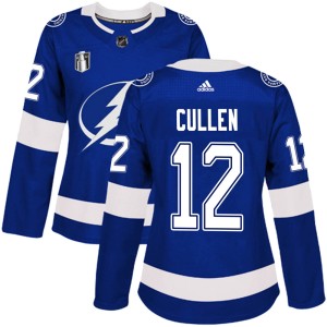 John Cullen Women's Adidas Tampa Bay Lightning Authentic Blue Home 2022 Stanley Cup Final Jersey