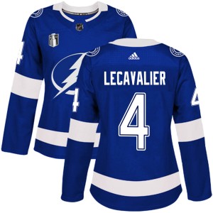Vincent Lecavalier Women's Adidas Tampa Bay Lightning Authentic Blue Home 2022 Stanley Cup Final Jersey
