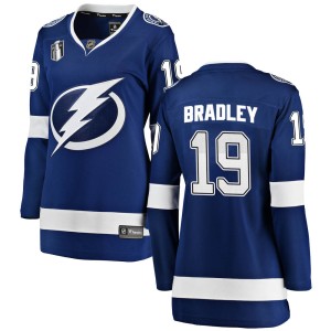 Brian Bradley Women's Fanatics Branded Tampa Bay Lightning Breakaway Blue Home 2022 Stanley Cup Final Jersey