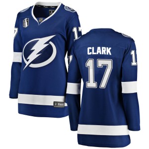 Wendel Clark Women's Fanatics Branded Tampa Bay Lightning Breakaway Blue Home 2022 Stanley Cup Final Jersey