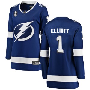 Brian Elliott Women's Fanatics Branded Tampa Bay Lightning Breakaway Blue Home 2022 Stanley Cup Final Jersey