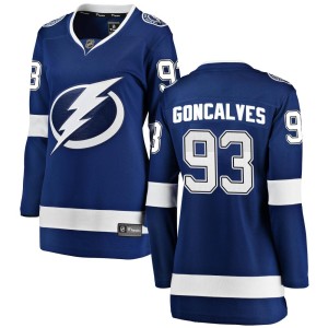 Gage Goncalves Women's Fanatics Branded Tampa Bay Lightning Breakaway Blue Home Jersey