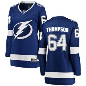 Jack Thompson Women's Fanatics Branded Tampa Bay Lightning Breakaway Blue Home Jersey