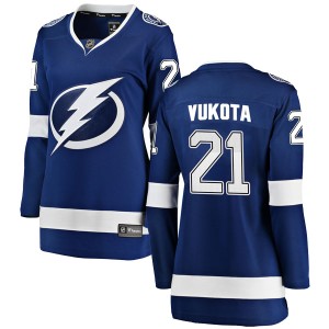 Mick Vukota Women's Fanatics Branded Tampa Bay Lightning Breakaway Blue Home Jersey