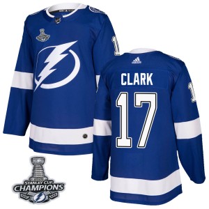 Wendel Clark Youth Adidas Tampa Bay Lightning Authentic Blue Home 2020 Stanley Cup Champions Jersey