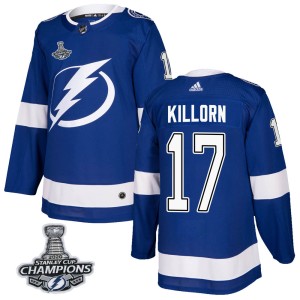 Alex Killorn Youth Adidas Tampa Bay Lightning Authentic Blue Home 2020 Stanley Cup Champions Jersey