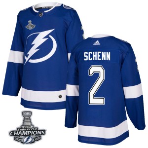 Luke Schenn Youth Adidas Tampa Bay Lightning Authentic Blue Home 2020 Stanley Cup Champions Jersey
