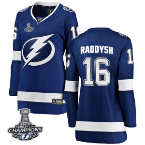 Taylor Raddysh Women's Fanatics Branded Tampa Bay Lightning Breakaway Blue Home 2020 Stanley Cup Champions Jersey