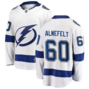 Hugo Alnefelt Men's Fanatics Branded Tampa Bay Lightning Breakaway White Away Jersey
