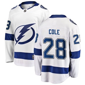 Ian Cole Men's Fanatics Branded Tampa Bay Lightning Breakaway White Away Jersey