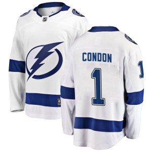 Mike Condon Men's Fanatics Branded Tampa Bay Lightning Breakaway White ized Away Jersey