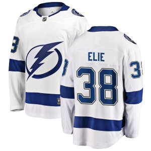 Remi Elie Men's Fanatics Branded Tampa Bay Lightning Breakaway White Away Jersey