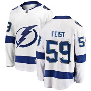 Tyson Feist Men's Fanatics Branded Tampa Bay Lightning Breakaway White Away Jersey
