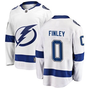 Jack Finley Men's Fanatics Branded Tampa Bay Lightning Breakaway White Away Jersey