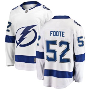 Cal Foote Men's Fanatics Branded Tampa Bay Lightning Breakaway White Away Jersey
