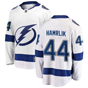 Roman Hamrlik Men's Fanatics Branded Tampa Bay Lightning Breakaway White Away Jersey