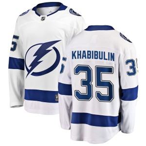 Nikolai Khabibulin Men's Fanatics Branded Tampa Bay Lightning Breakaway White Away Jersey