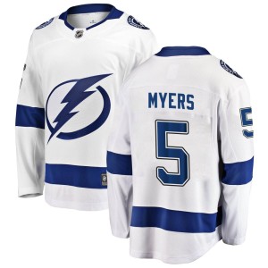 Philippe Myers Men's Fanatics Branded Tampa Bay Lightning Breakaway White Away Jersey