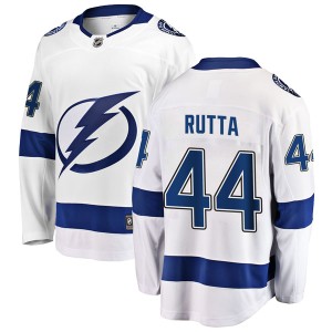Jan Rutta Men's Fanatics Branded Tampa Bay Lightning Breakaway White Away Jersey