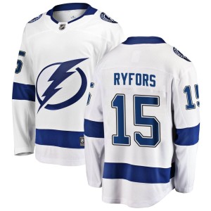 Simon Ryfors Men's Fanatics Branded Tampa Bay Lightning Breakaway White Away Jersey