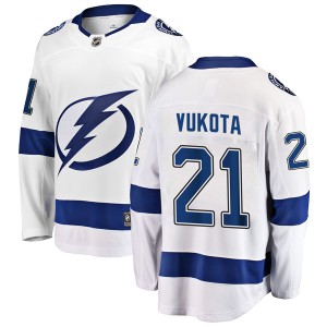 Mick Vukota Men's Fanatics Branded Tampa Bay Lightning Breakaway White Away Jersey