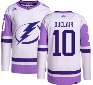 Anthony Duclair Men's Adidas Tampa Bay Lightning Authentic Hockey Fights Cancer Jersey