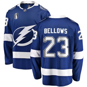 Brian Bellows Youth Fanatics Branded Tampa Bay Lightning Breakaway Blue Home 2022 Stanley Cup Final Jersey