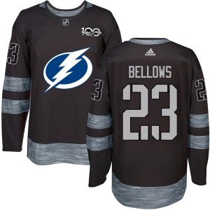 Brian Bellows Youth Tampa Bay Lightning Authentic Black 1917-2017 100th Anniversary Jersey