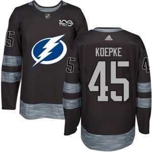 Cole Koepke Youth Tampa Bay Lightning Authentic Black 1917-2017 100th Anniversary Jersey
